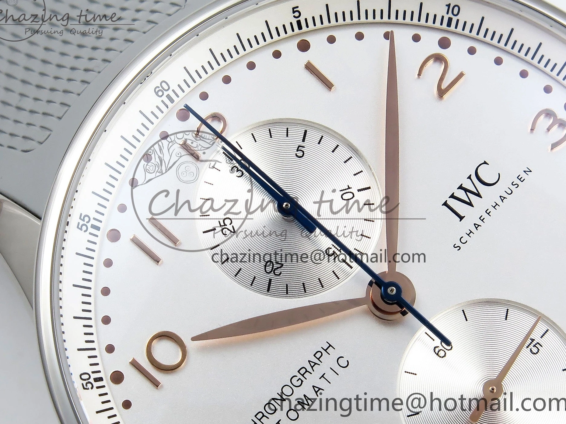 MIROTIME 0502 Portuguese Chrono IW3716 Z+F 1:1 Best Edition White Dial on Gray Rubber Strap A WrinkleFree 7014
